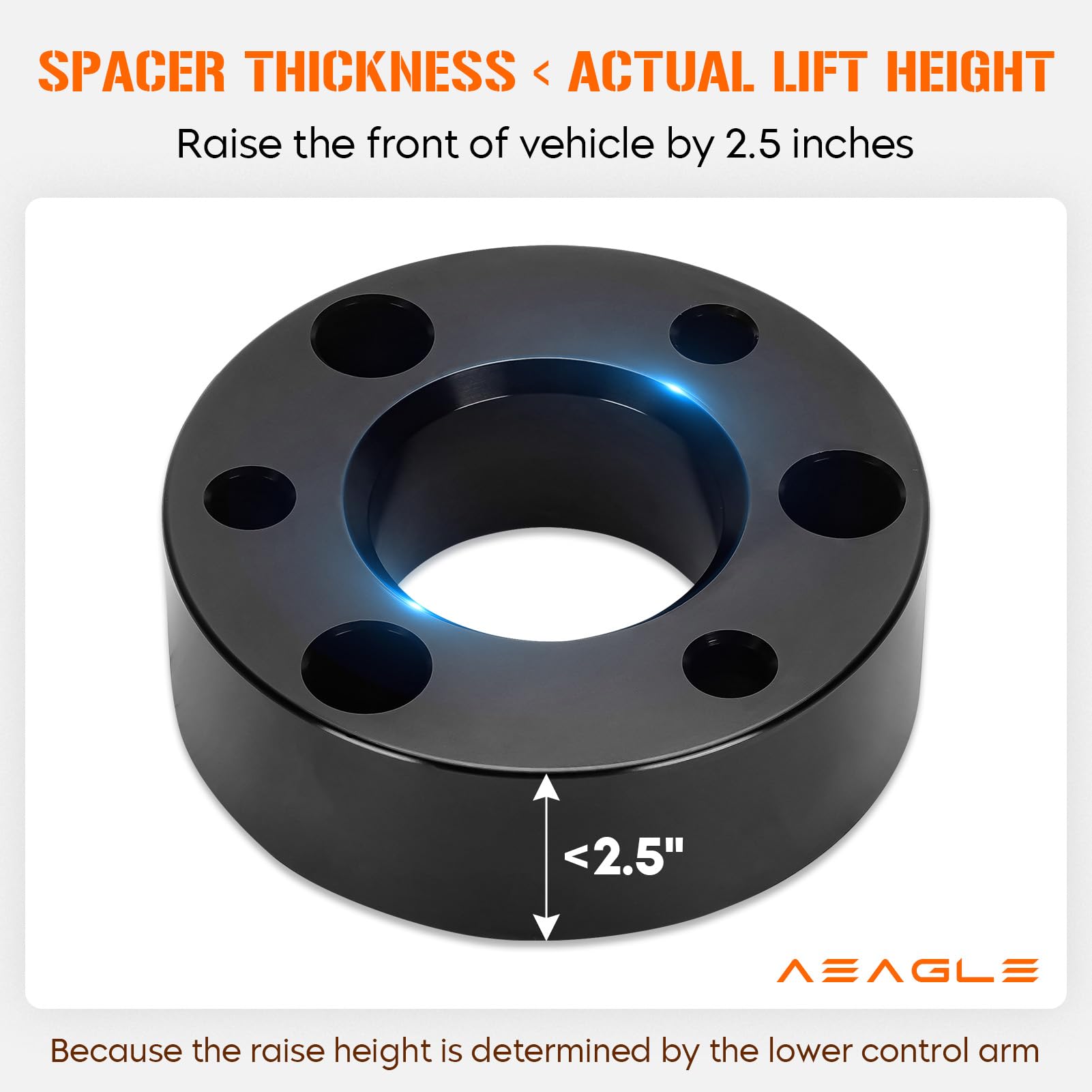 AEagle 2.5” Kits de Elevación delantera para 2006-2023 Ram - Imagen 3
