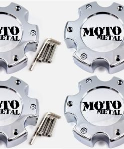 4pcs de Tapacubos Plateados para Centro de Llanta Moto