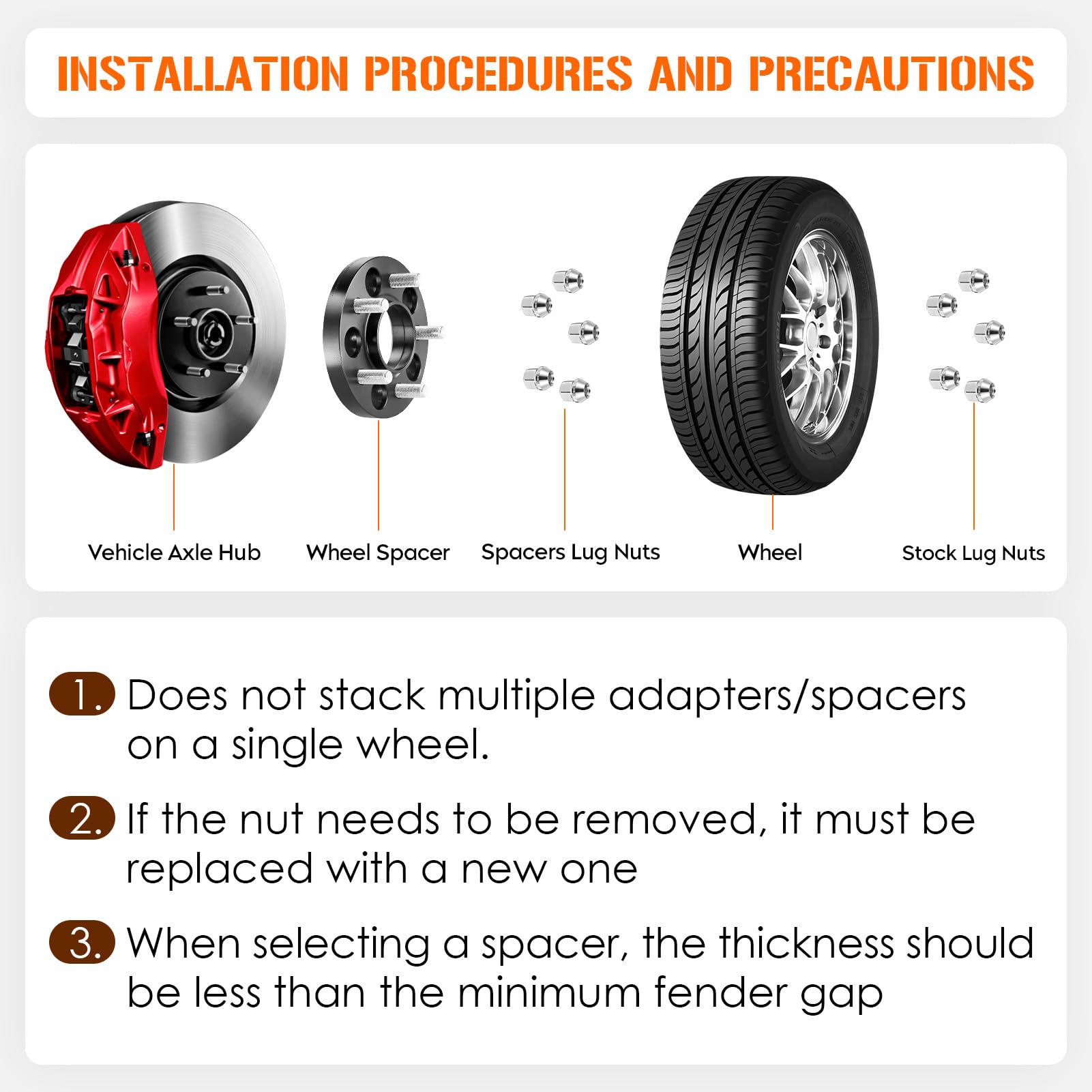 AEagle Separadores Centrales de Rueda de 20mm 5x112 Hilo - Imagen 7