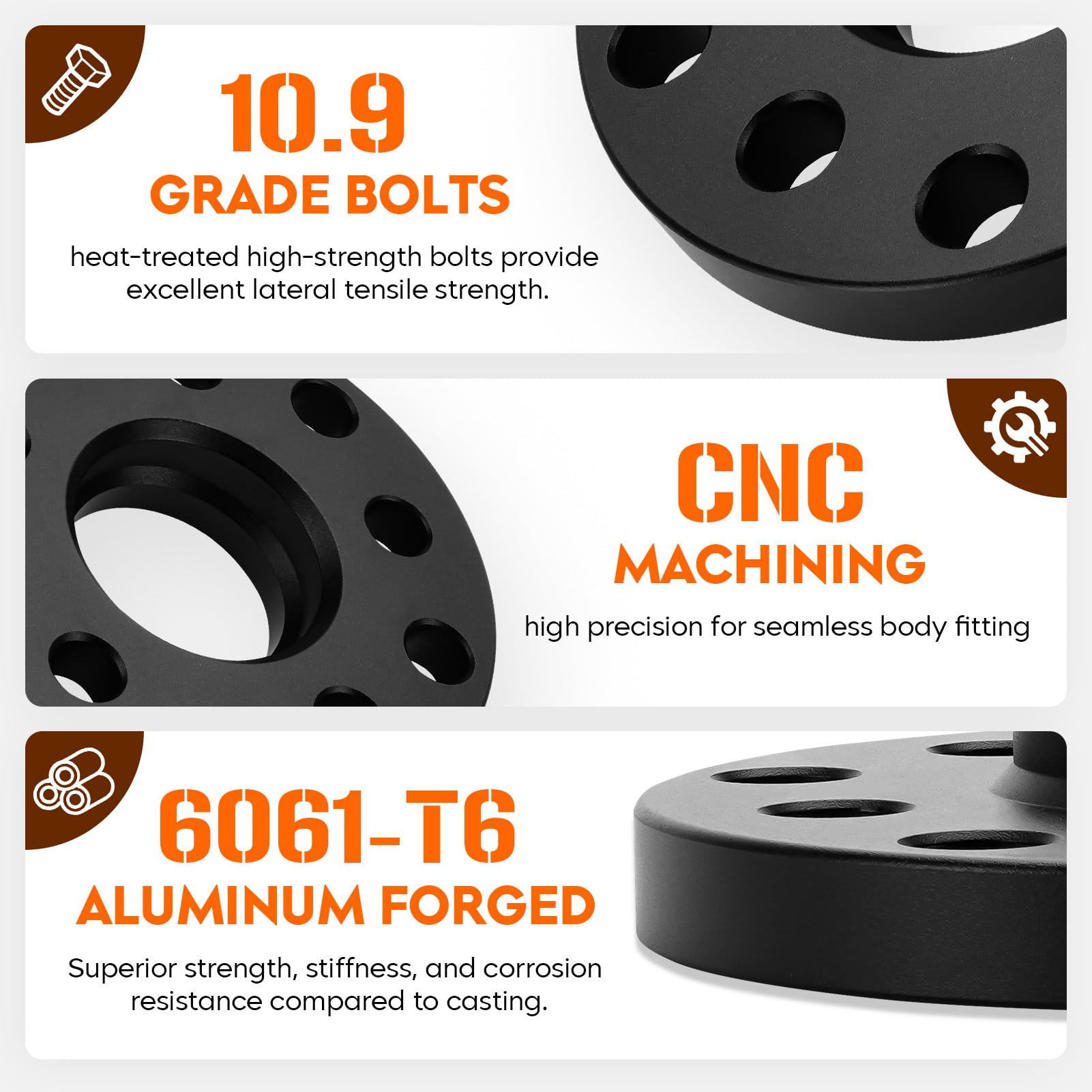 Espaciadores de Ruedas Hubcentric AEagle 12mm 5x112 Rosca - Imagen 4
