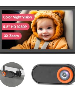 Cámara para Bebés Luckview para Coche, 1080P con Zoom de