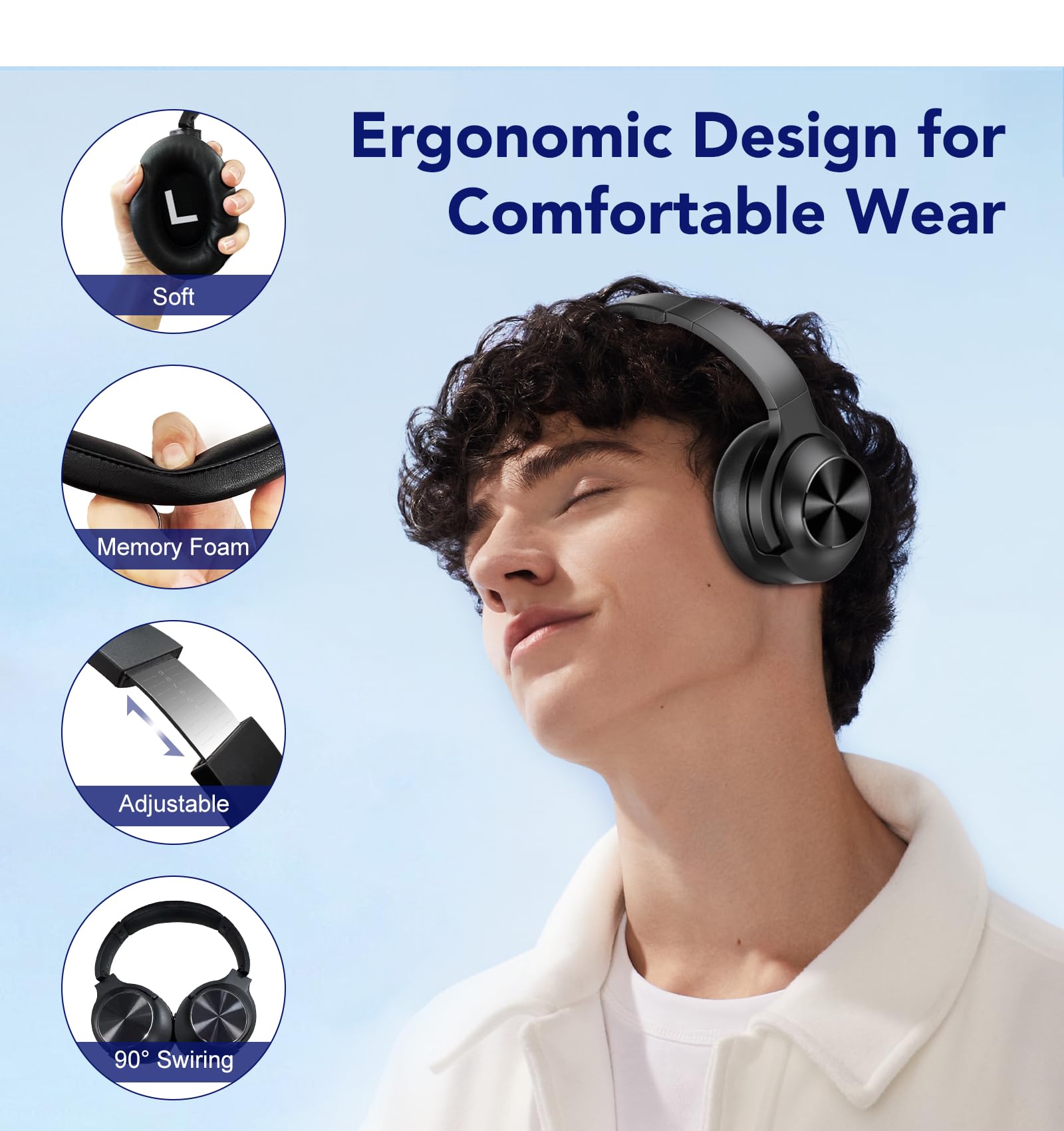 Audífonos con cancelación de ruido activa MPWHYL, Audífonos - Imagen 7