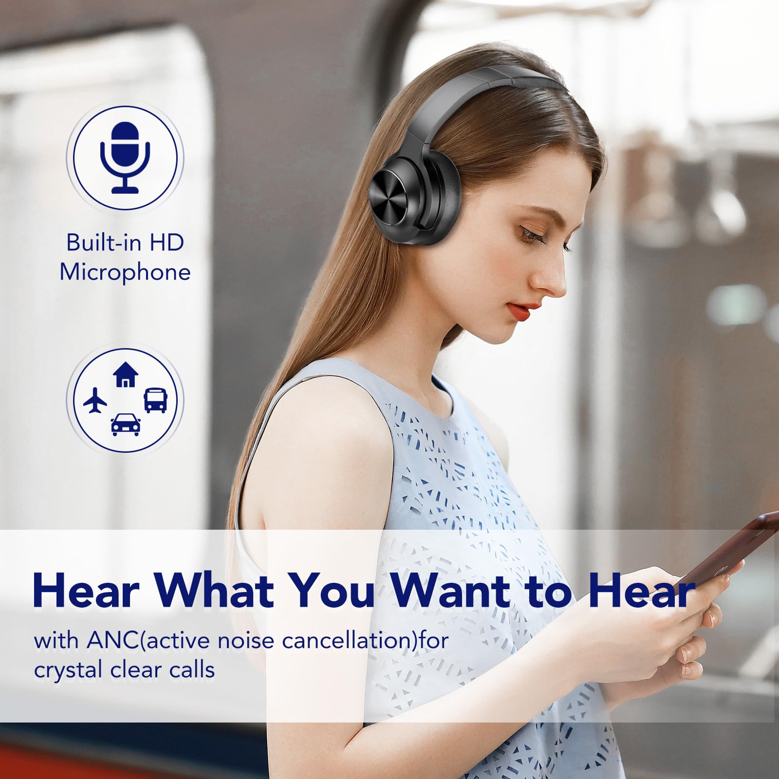 Audífonos con cancelación de ruido activa MPWHYL, Audífonos - Imagen 6