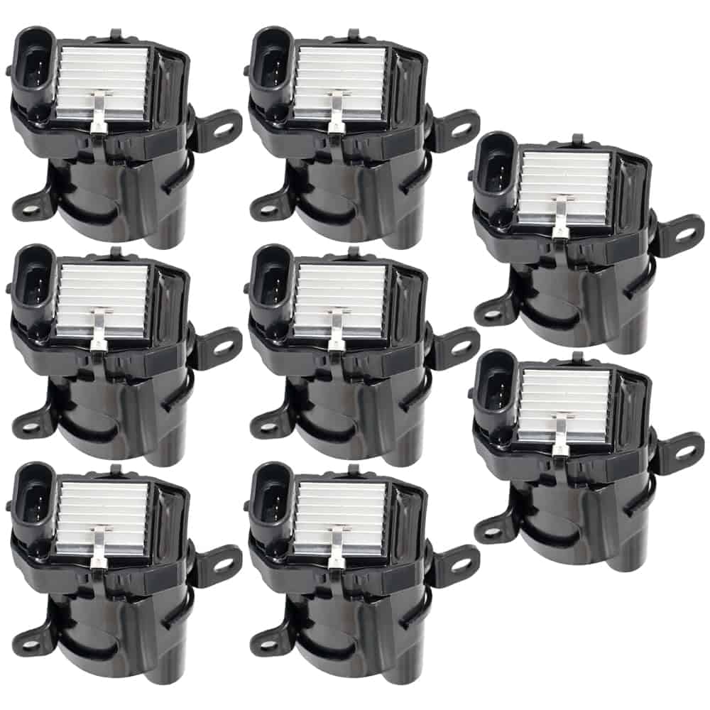 Conjunto de 8 Bobinas de Encendido Redondas Compatible con