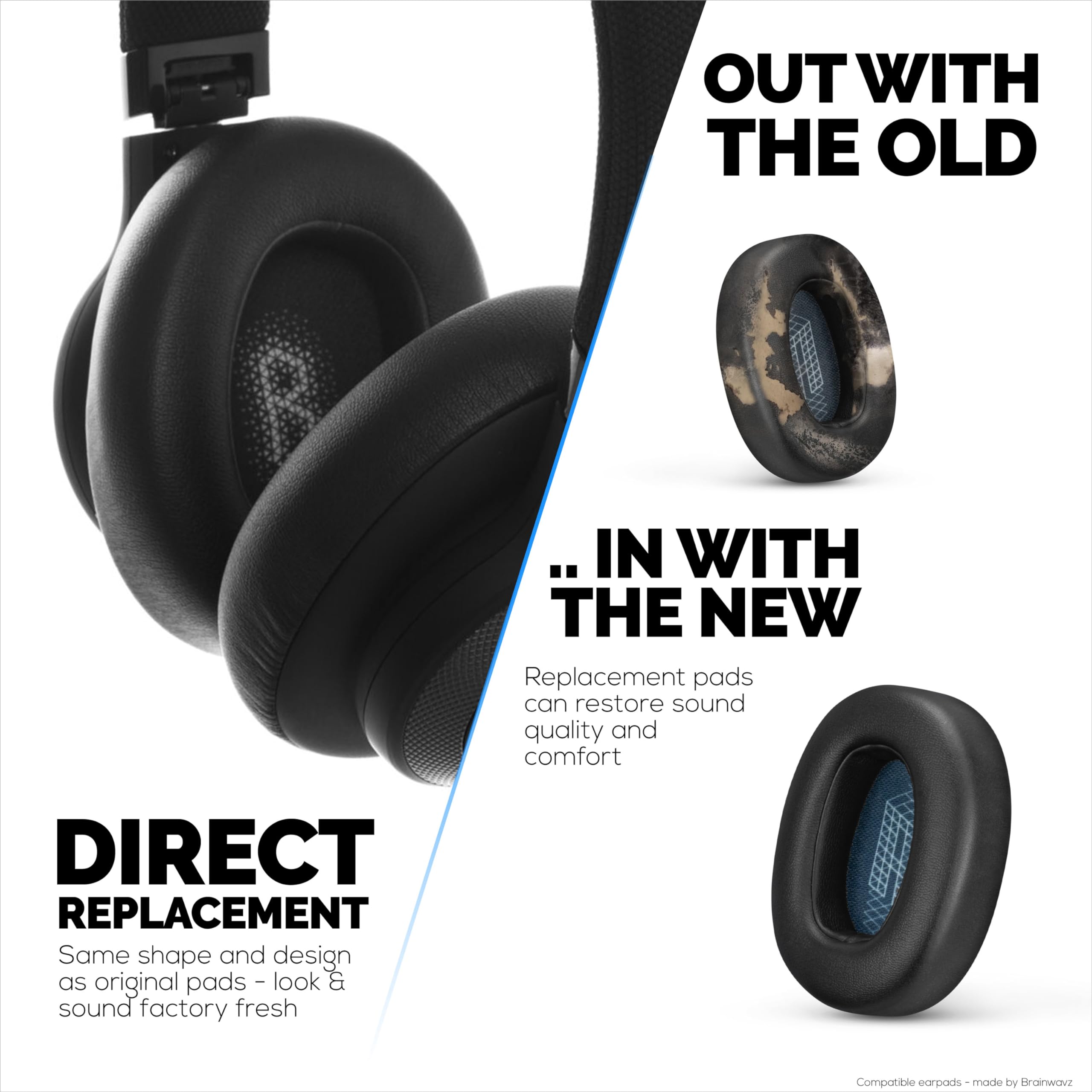 Almohadillas de repuesto Brainwavz para JBL E65 (E65BT - Imagen 6