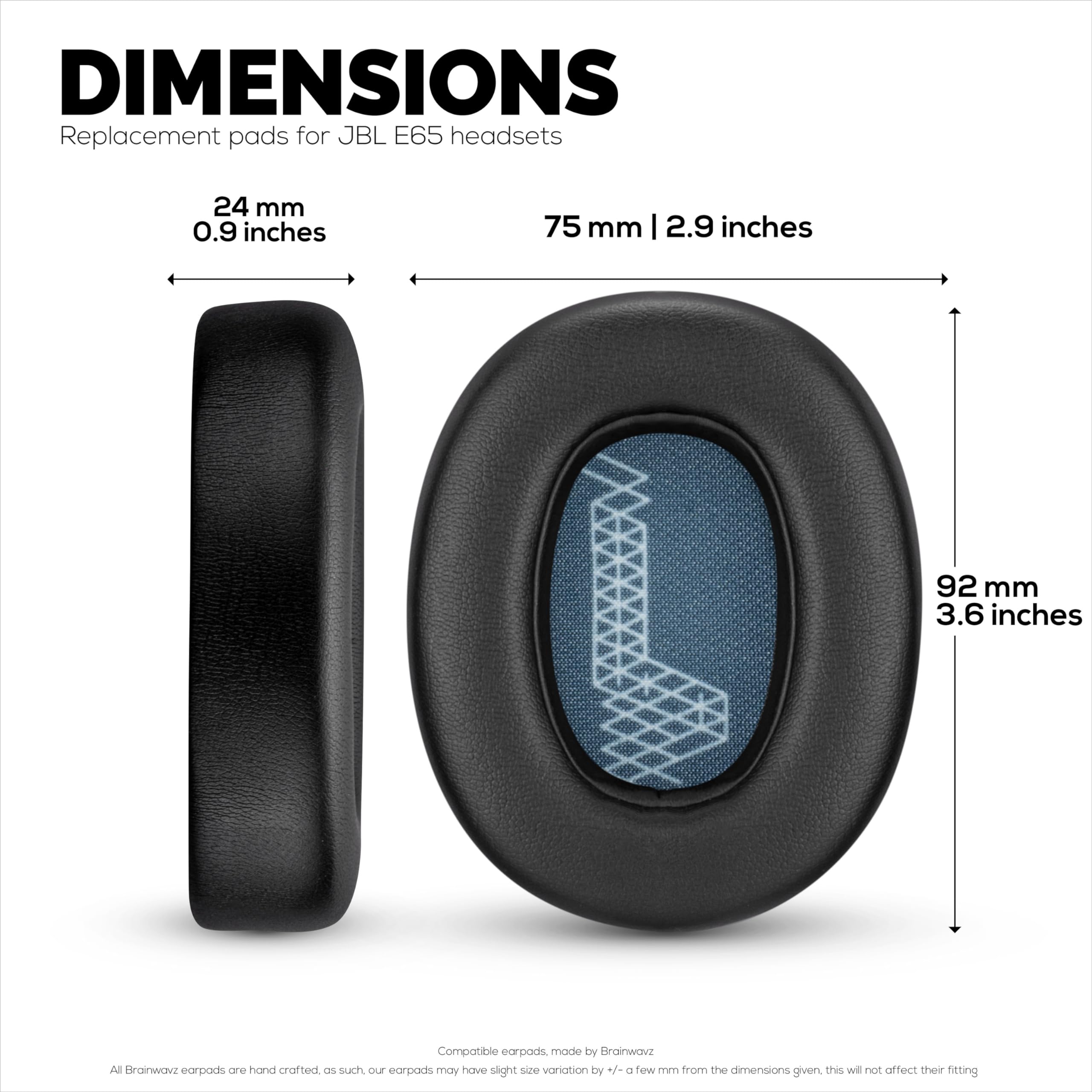 Almohadillas de repuesto Brainwavz para JBL E65 (E65BT - Imagen 7