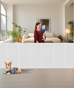 Puerta para bebés retráctil de 150 pulgadas con diseño de