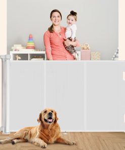 Puertas de Bebé Retráctiles de 71" con -Blanco