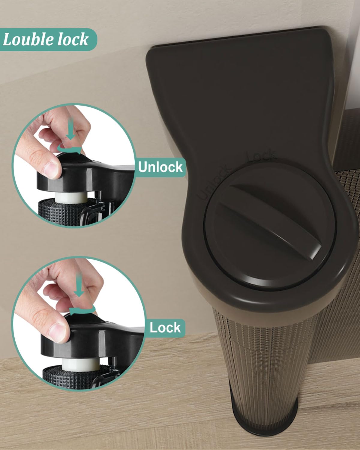 Barandilla Retráctil 59" Mejorada con Diseño de Tira - Imagen 7