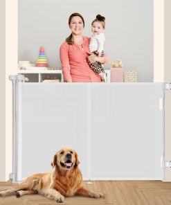 Puerta de bebé y mascotas retráctil Miumoon Upgrade 59",