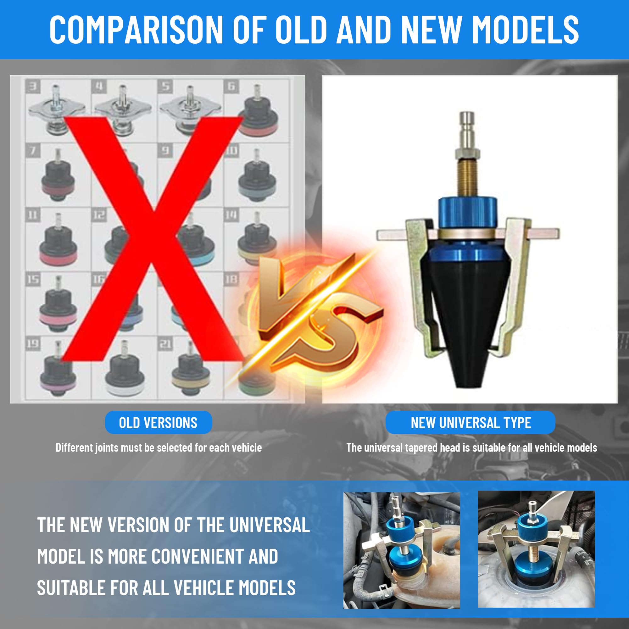 Kit de Prueba de Presión del Radiador Universal, Kit de - Imagen 4