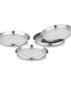 Set de 4 Platos de Acero Inoxidable 304 para Niños Bon