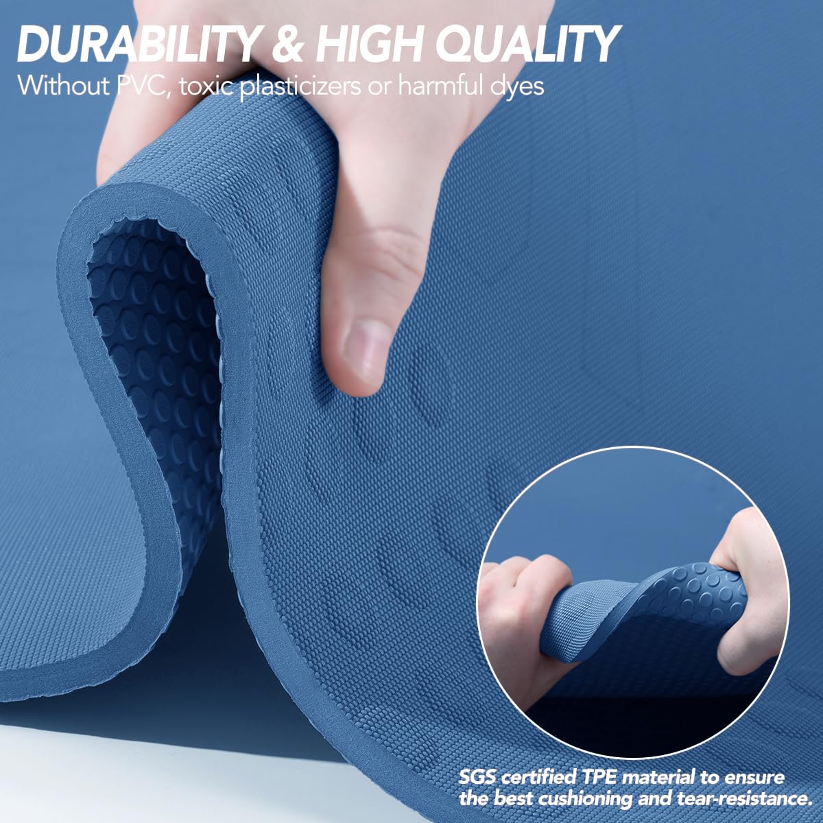 Tapete de Yoga JELS Extra Grueso, 2/5 pulgadas, Diseño - Imagen 6