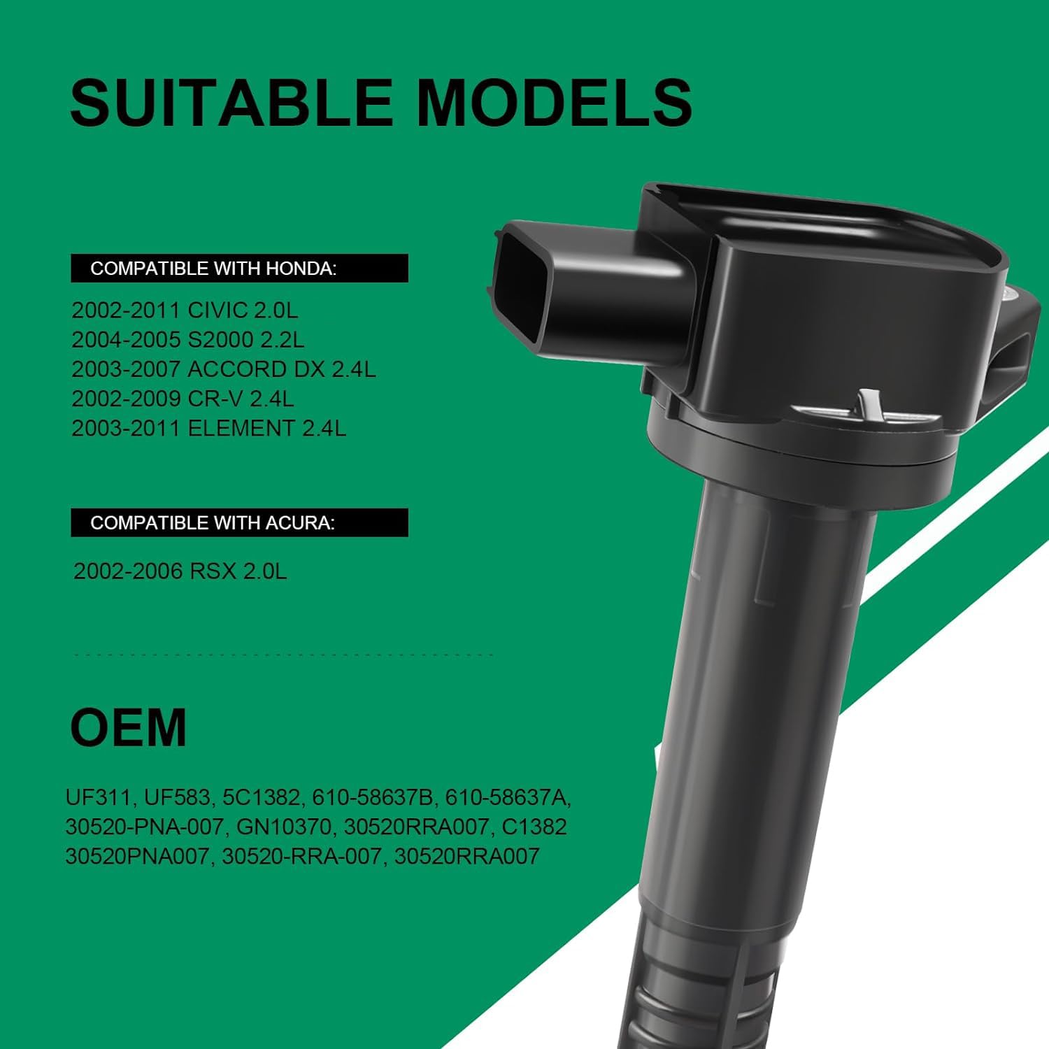 Conjunto de 4 Paquetes de Bobinas de Encendido UF311 UF583 - Imagen 3