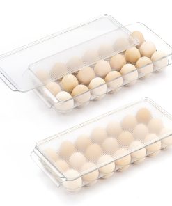 Porta huevos para refrigerador, contenedor para huevos con