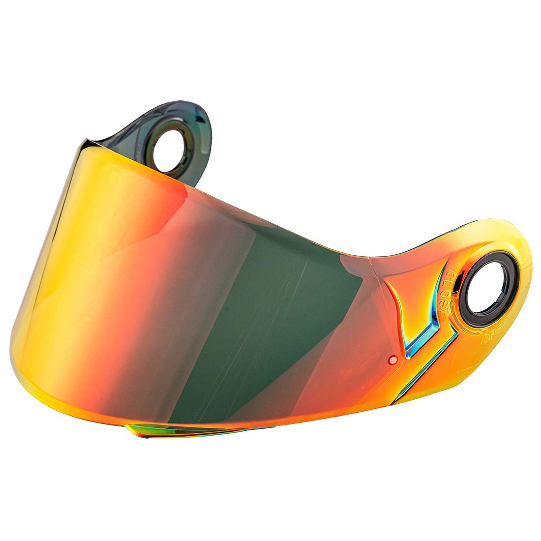 Visera de Casco JQF Gear Strobe Repuesto -Cromo Rojo