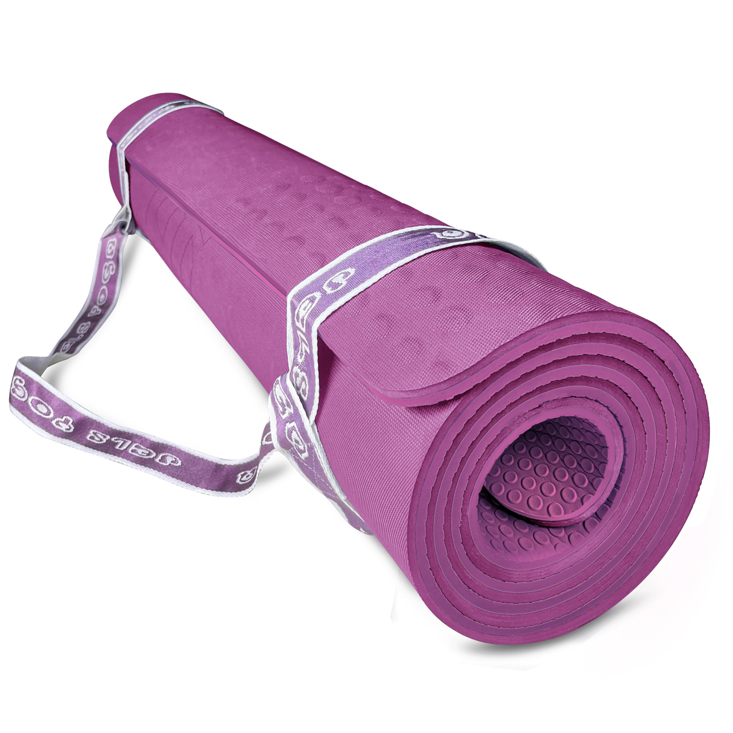 Tapete de Yoga Extra Grueso JELS, 10mm, -Morado (capa única)
