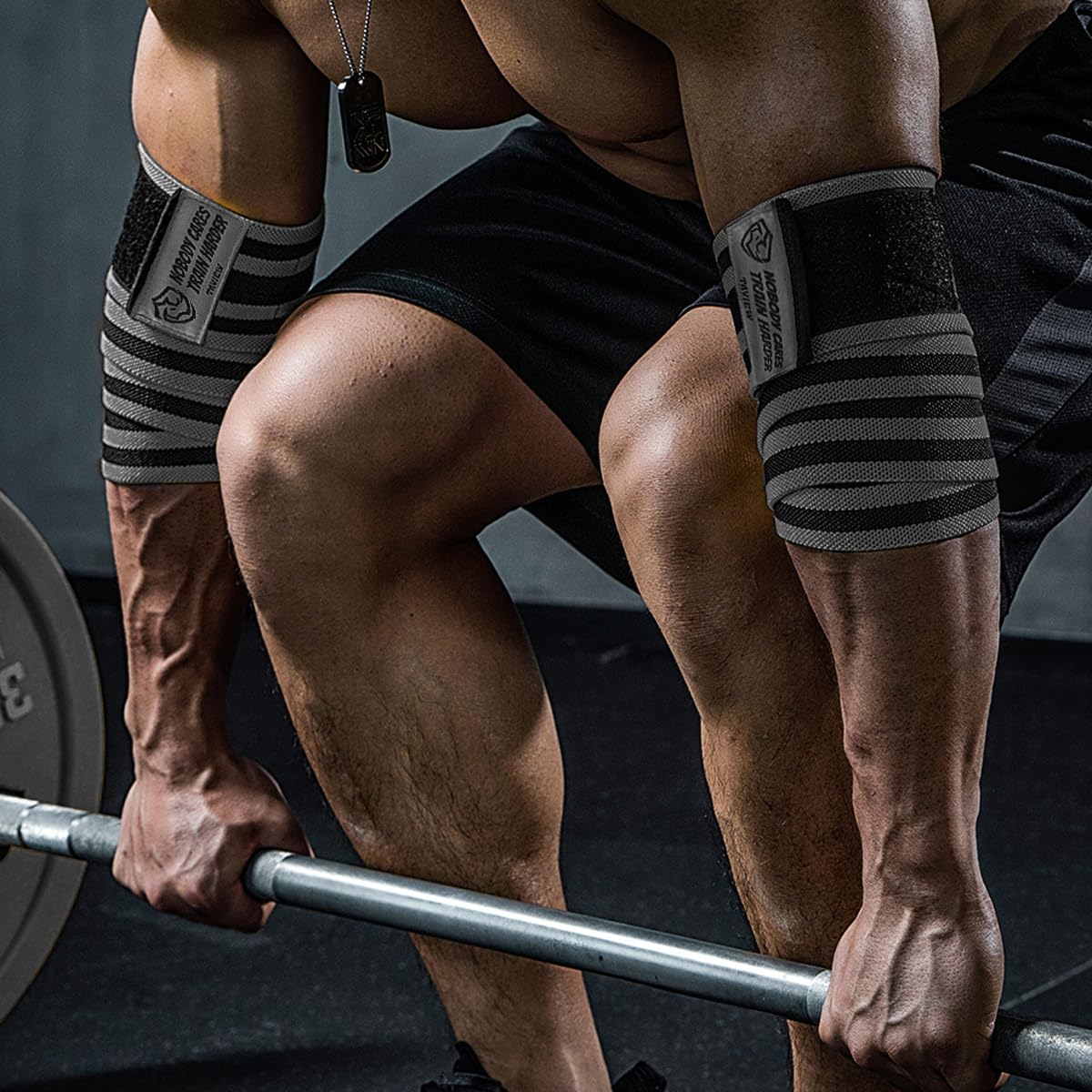 Vendas de Codo para Levantamiento de Pesas -Gris y Negro - Imagen 4