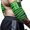 Vendas para Codos para Levantamiento de Pesas -Verde y Negro