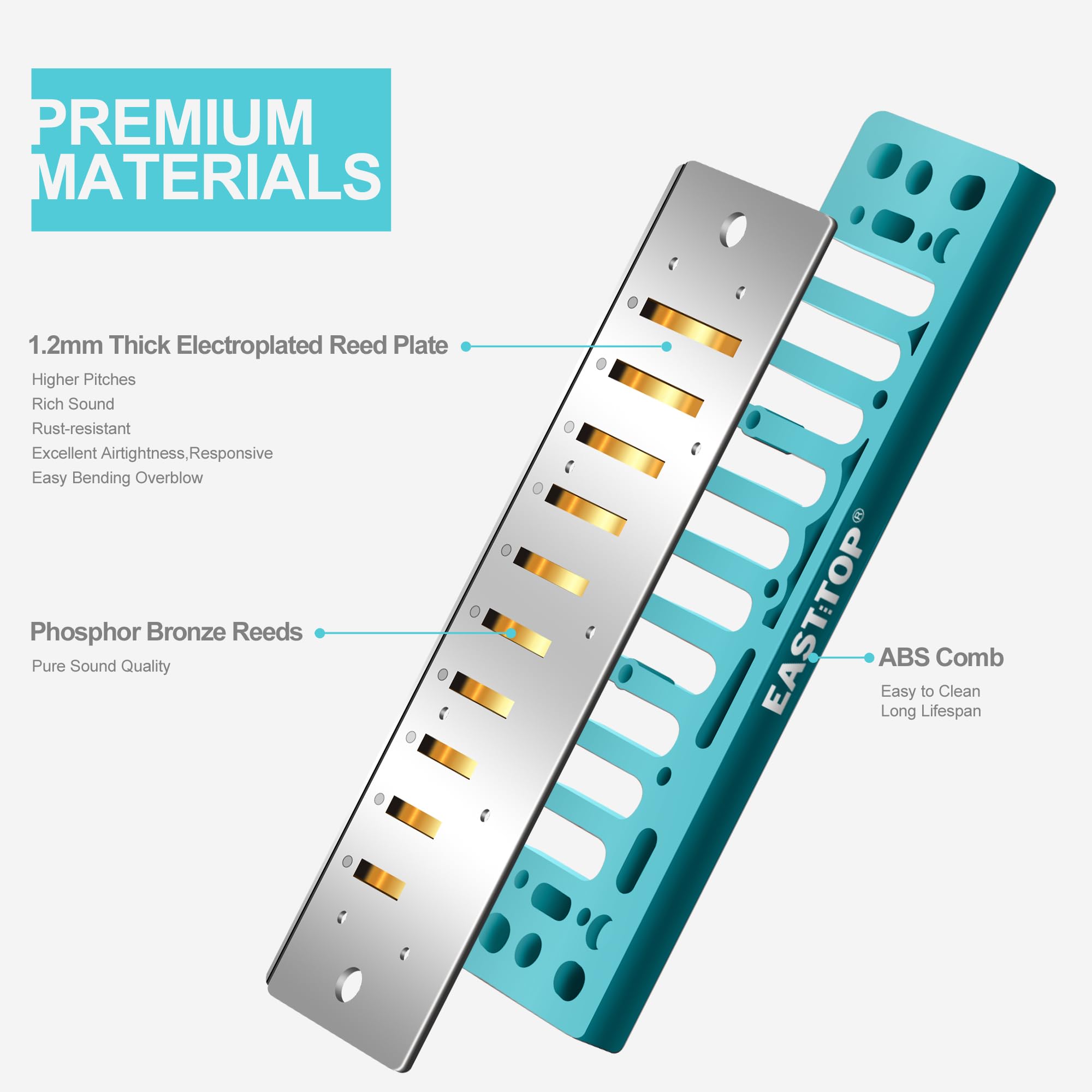 Armonica East top, Armónica Diatónica Avanzada en Llave de - Imagen 4