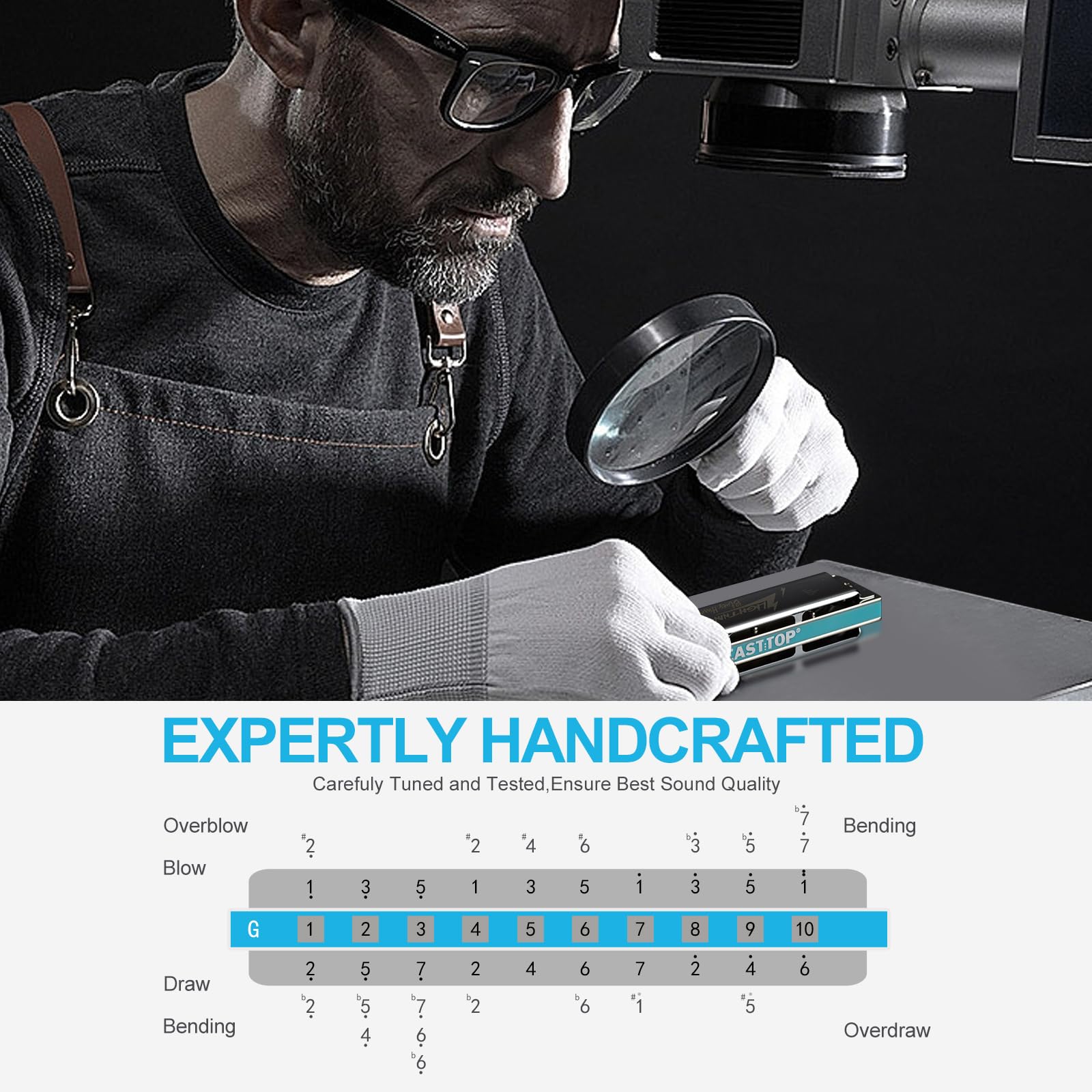 Armonica East top, Armónica Diatónica Avanzada en Llave de - Imagen 3