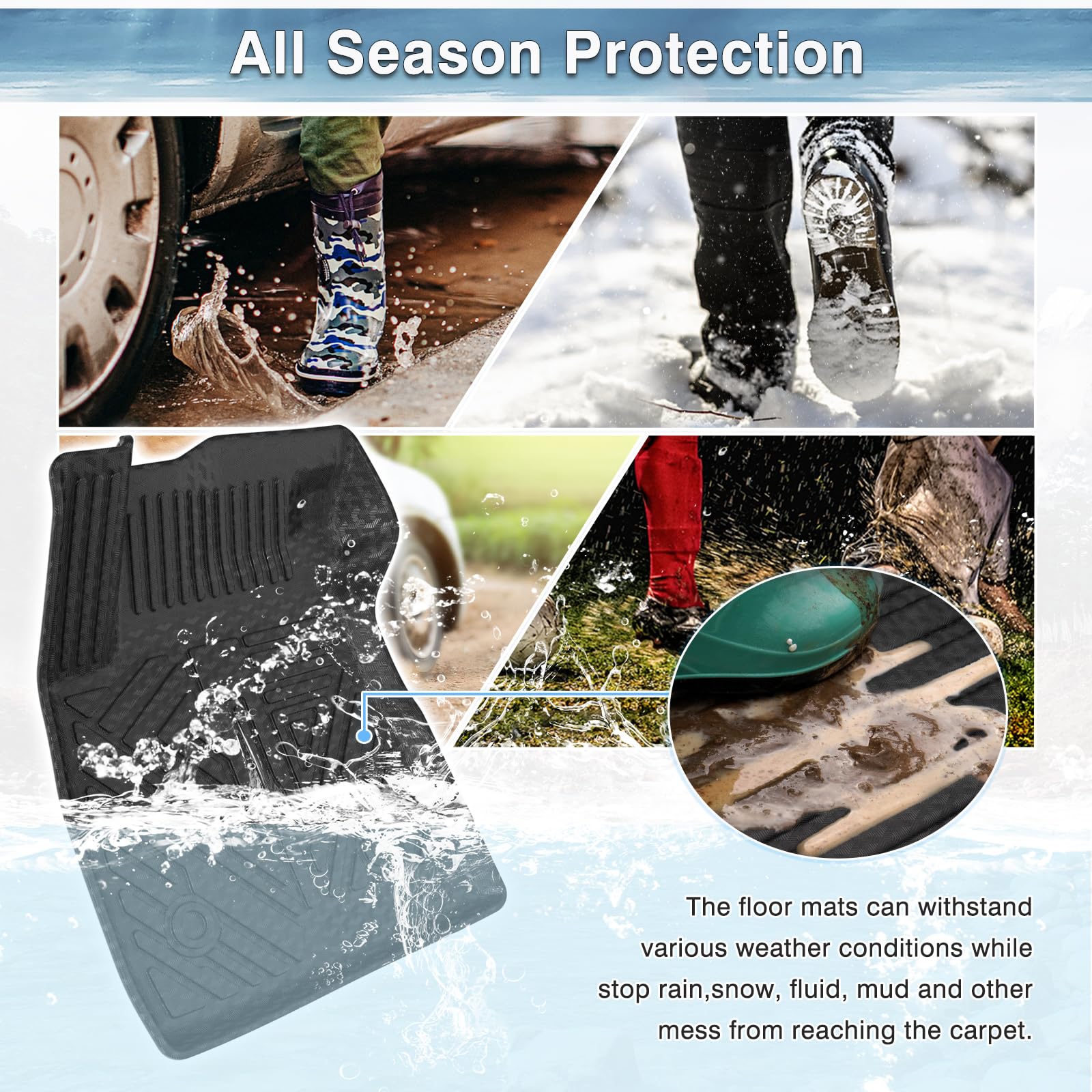 Tapetes para piso Mixsuper para Chevrolet Trailblazer - Imagen 7