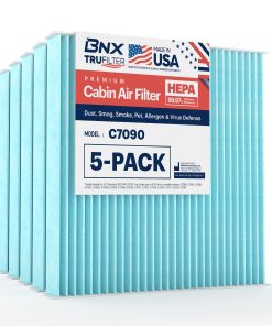 Filtro de aire de cabina BNX TruFilter C7090, HEPA 99,97%,