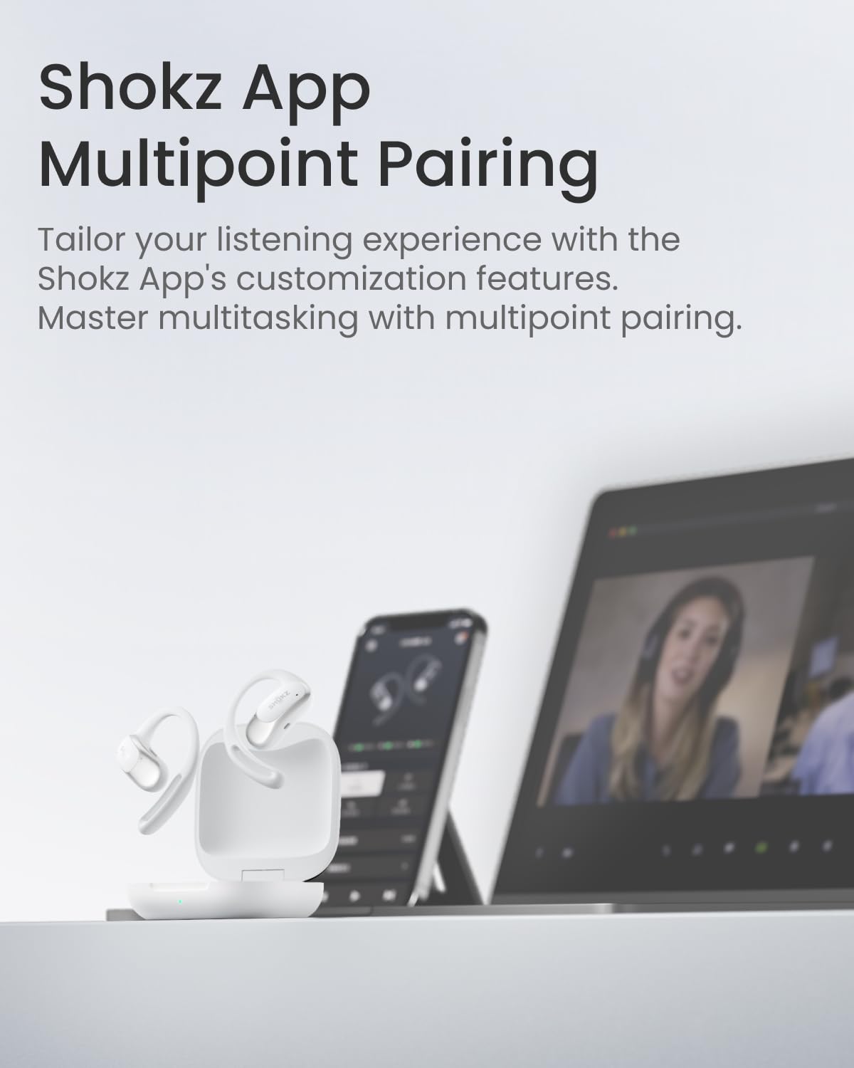 Audífonos inalámbricos True Wireless SHOKZ OpenFit Air, - Imagen 9