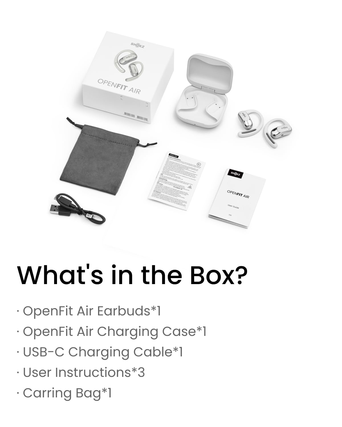 Audífonos inalámbricos True Wireless SHOKZ OpenFit Air, - Imagen 10