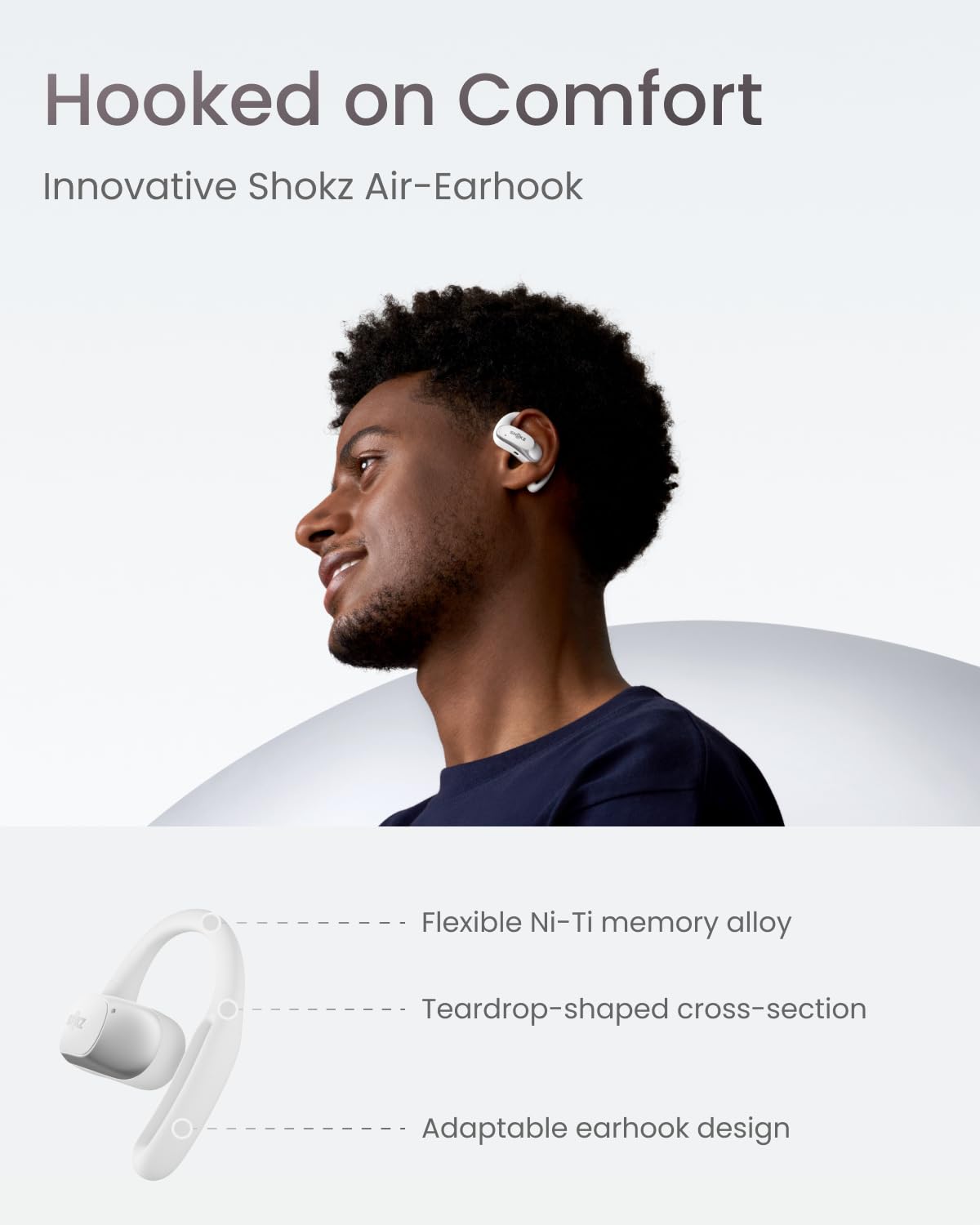 Audífonos inalámbricos True Wireless SHOKZ OpenFit Air, - Imagen 4