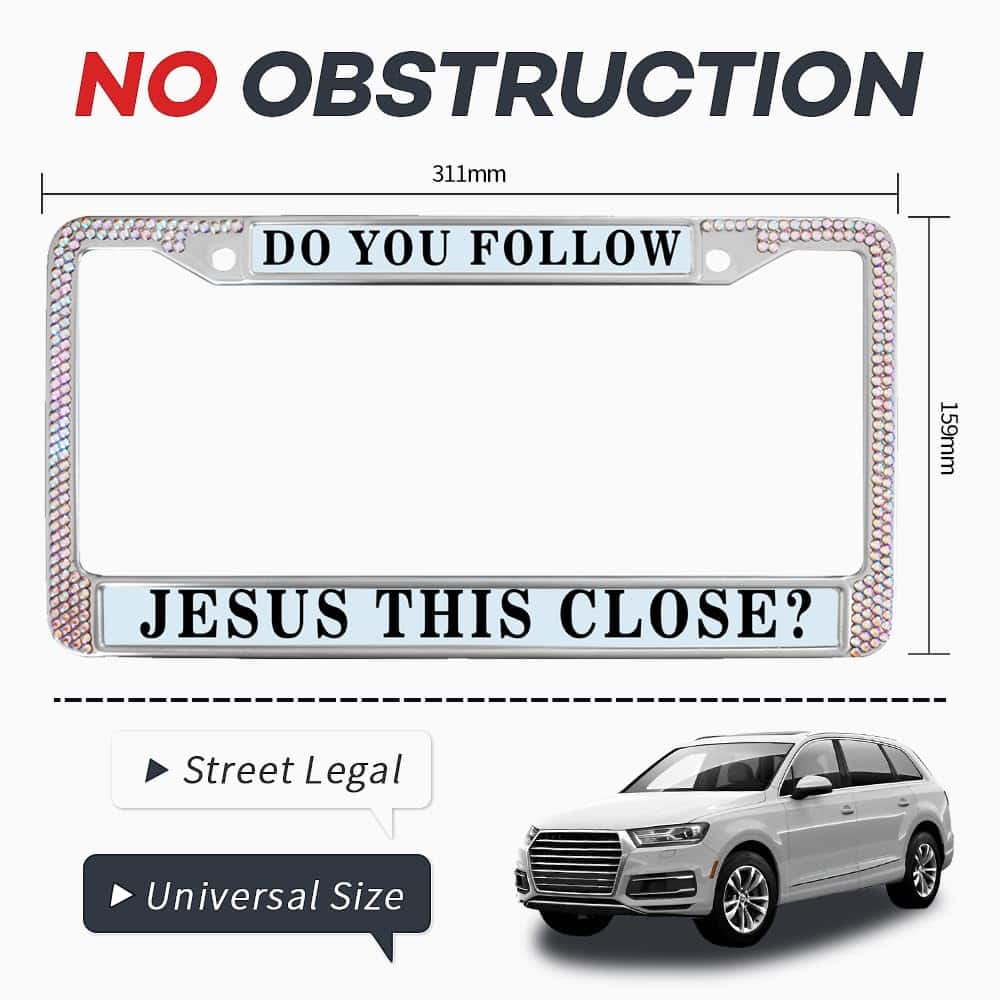 Portaplacas de Licencia con Diamantes de Imitación Liangchi - Imagen 6