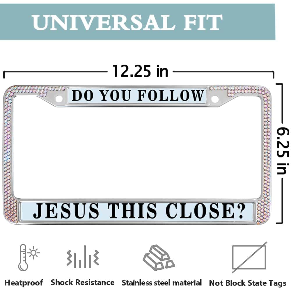 Portaplacas de Licencia con Diamantes de Imitación Liangchi - Imagen 4