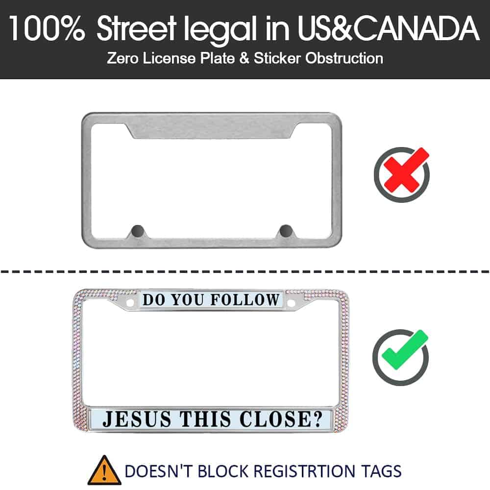 Portaplacas de Licencia con Diamantes de Imitación Liangchi - Imagen 5