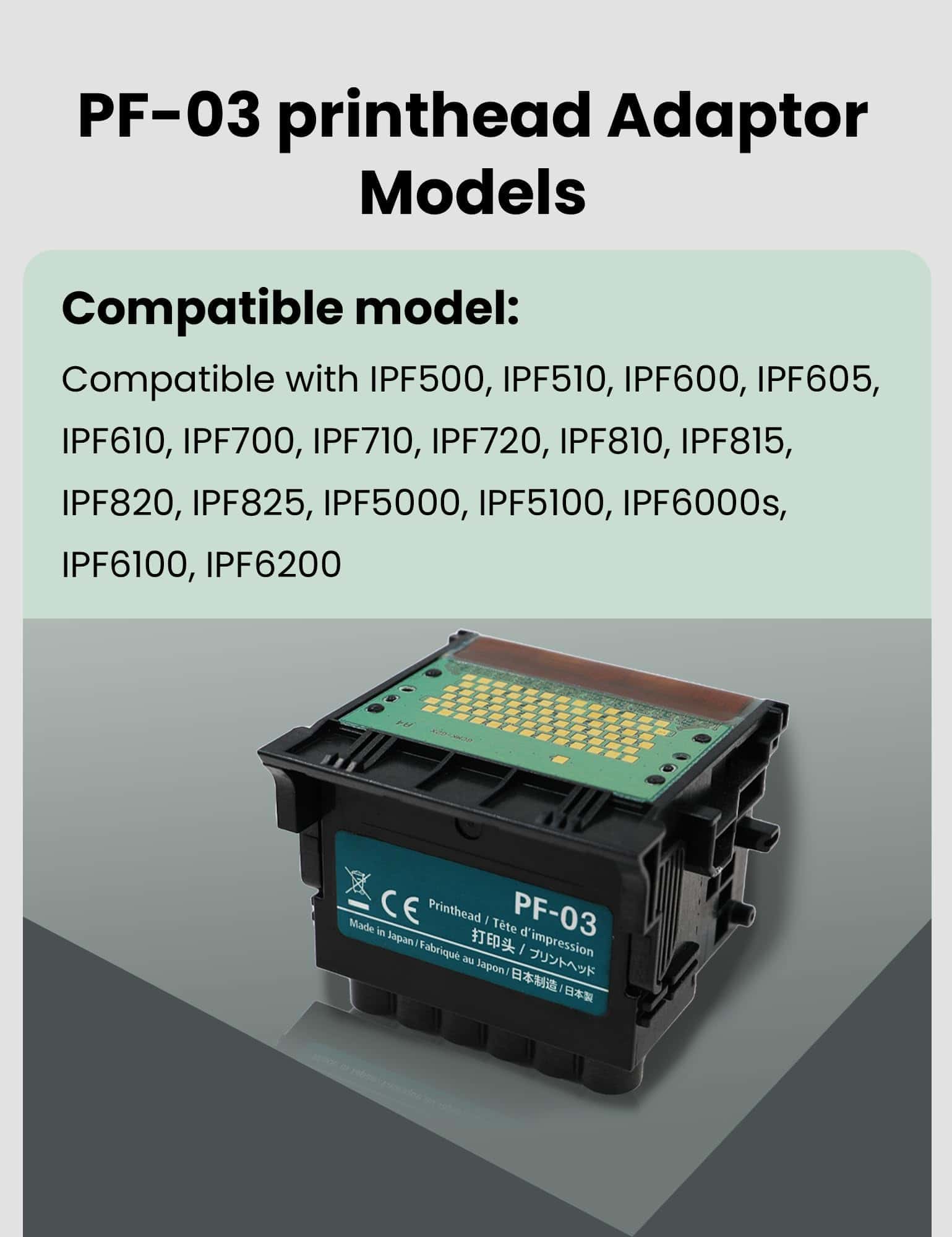 Cabezal de impresión fireinfire PF-03 compatible con IPF500 - Imagen 8