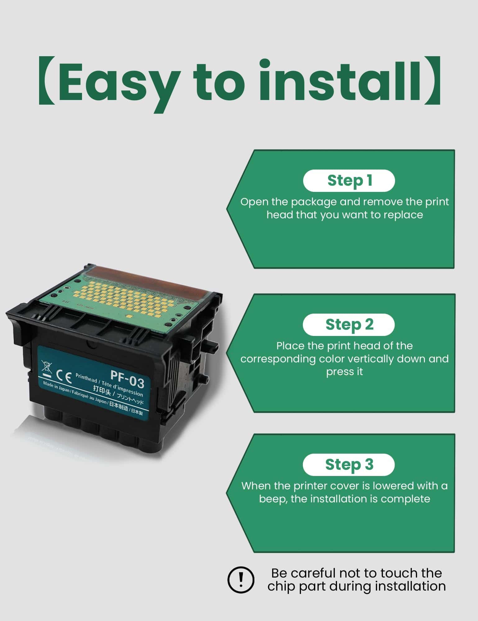 Cabezal de impresión fireinfire PF-03 compatible con IPF500 - Imagen 9