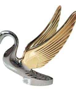 Adorno de Capó de Cisne Cromado Resistente, 2 Colores