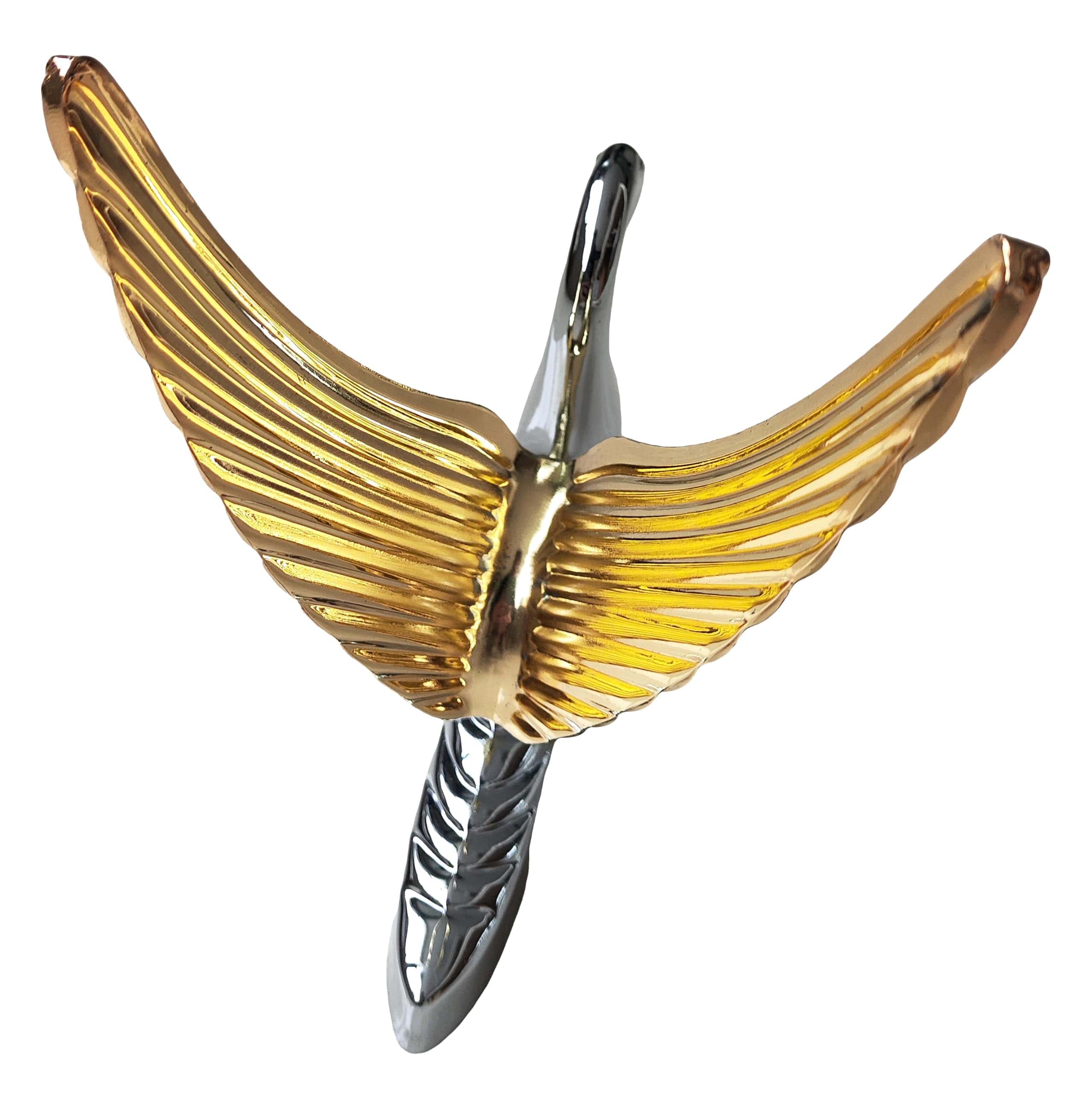 Adorno de Capó de Cisne Cromado Resistente, 2 Colores - Imagen 4