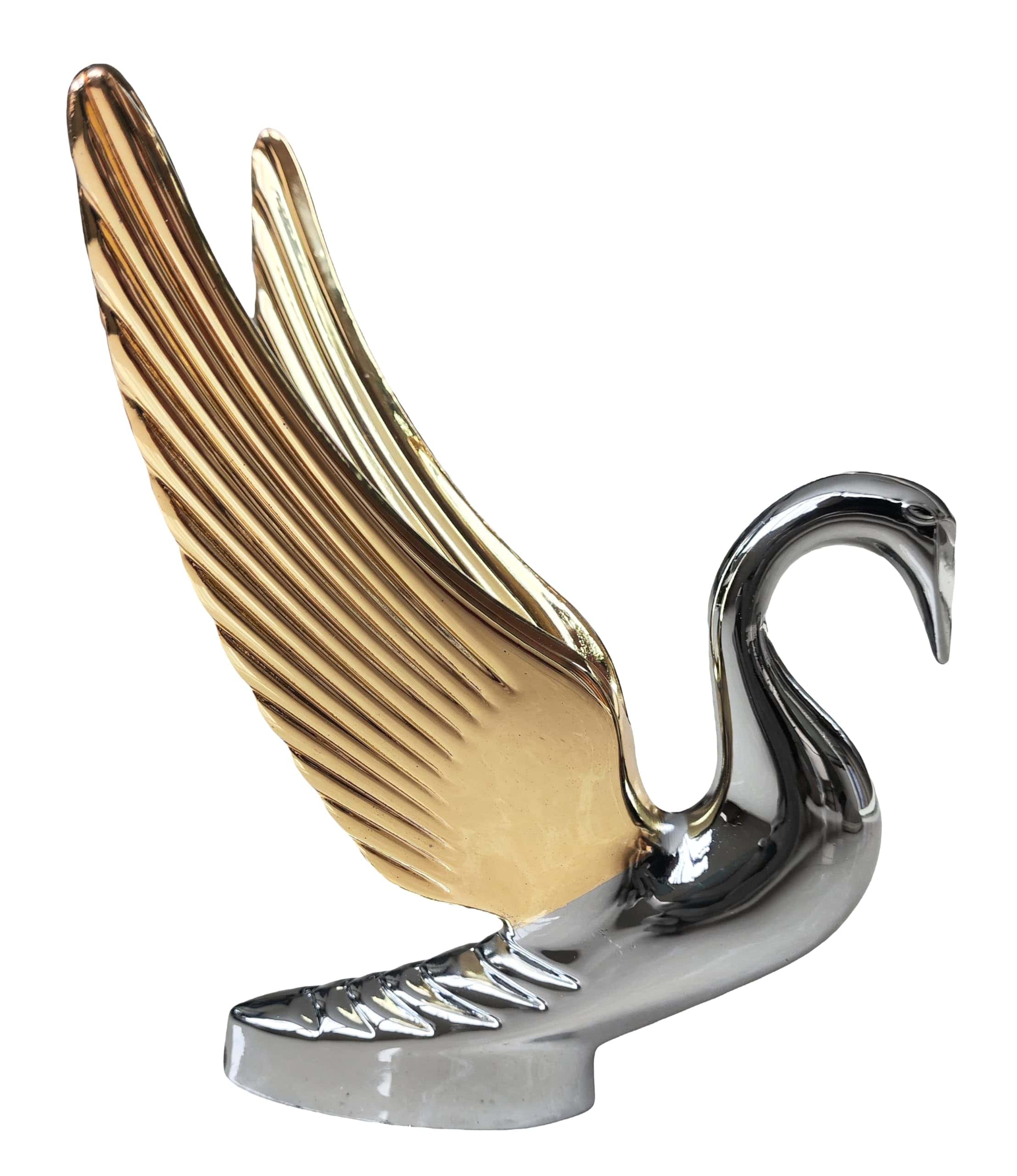 Adorno de Capó de Cisne Cromado Resistente, 2 Colores - Imagen 3