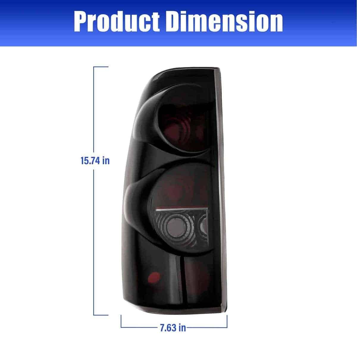 GCGD Luces Traseras Compatible con 1999 - 2006 Chevy - Imagen 3