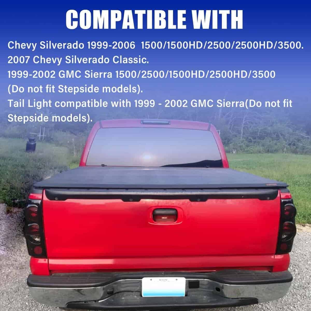 GCGD Luces Traseras Compatible con 1999 - 2006 Chevy - Imagen 8