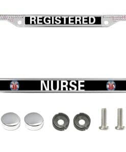 Portaplacas de Enfermera Registrada Liangchi Faith Glitter,