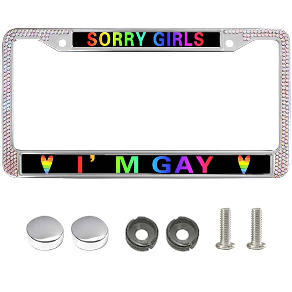 Marcos de Placas de Identificación con Purpurina 'Sorry