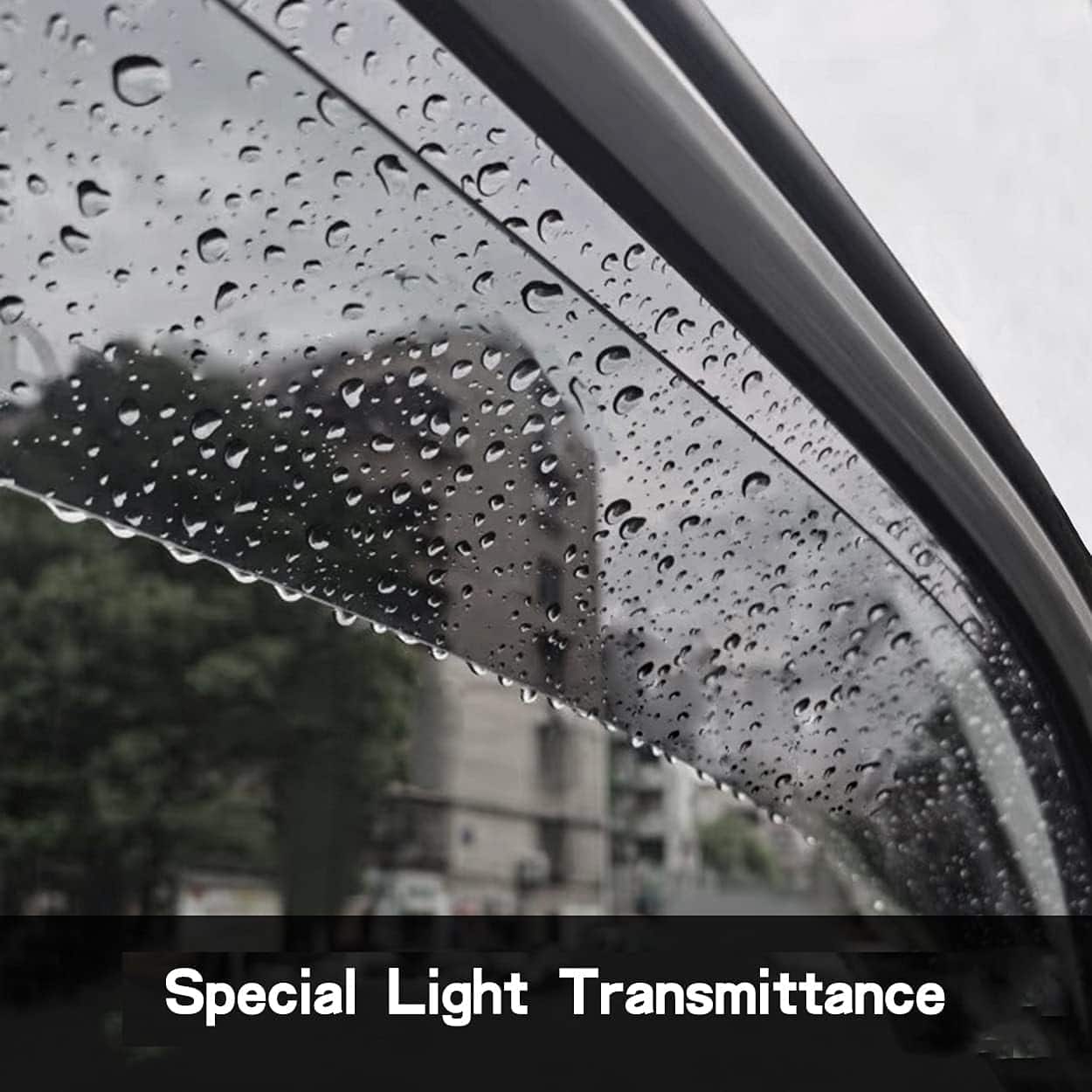 Wensdy 4pcs Deflector de Viento para Ventanas Laterales, - Imagen 6