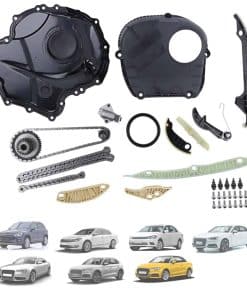 Kit de Cadena de Tiempo del Motor con Tapa de Distribución,