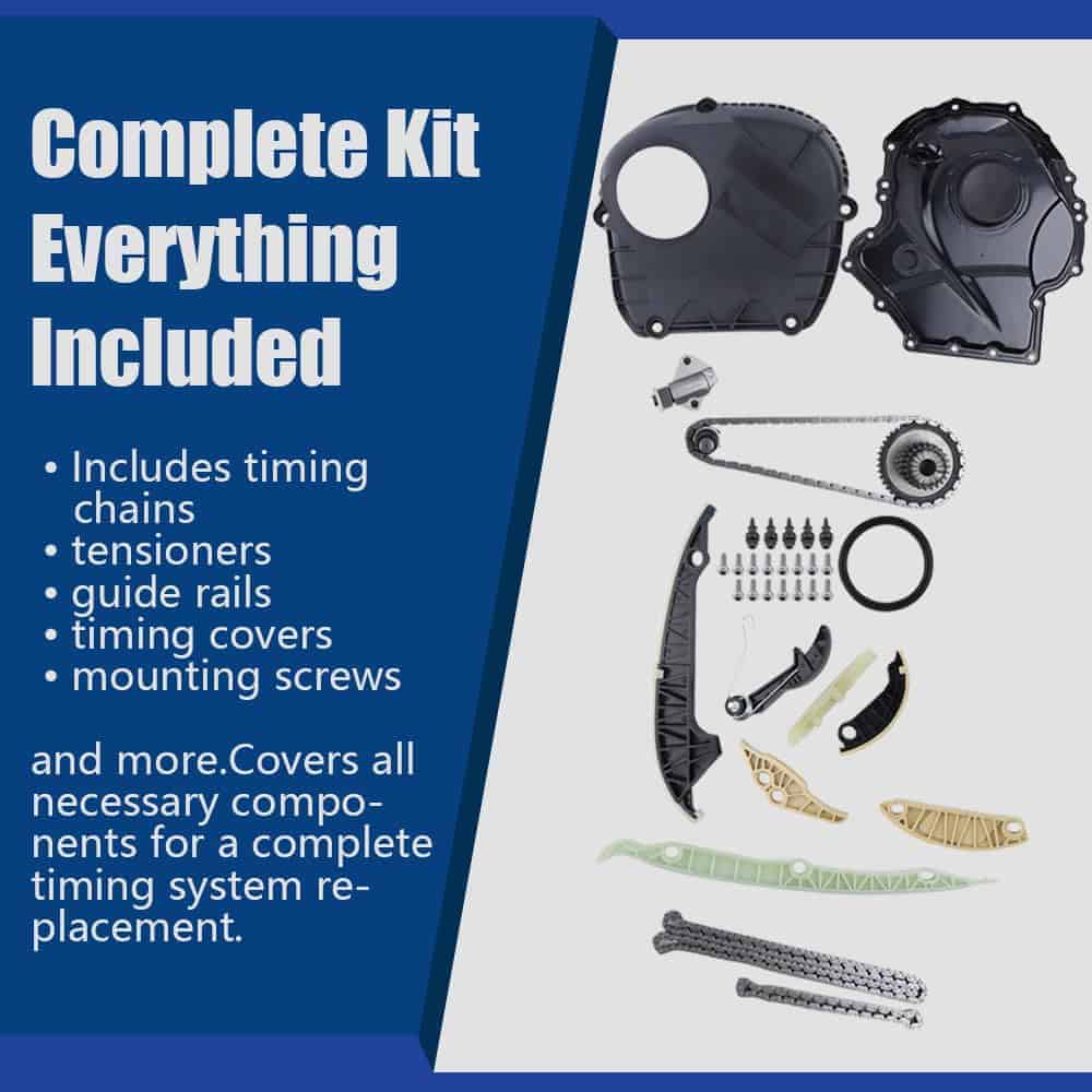 Kit de Cadena de Tiempo del Motor con Tapa de Distribución, - Imagen 5