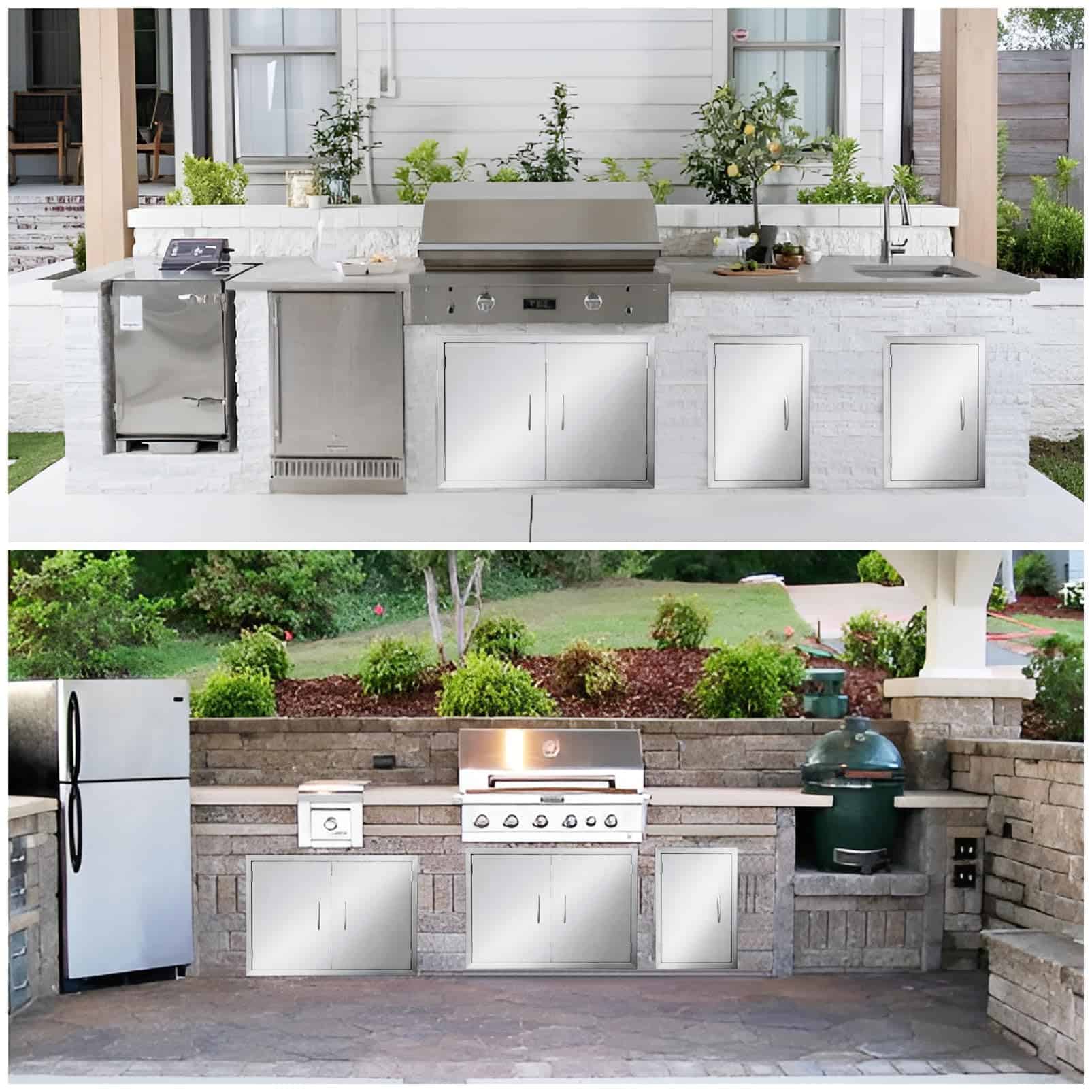 Puertas de Cocina al Aire Libre JIE JIN 35" W X 24" H - Imagen 8