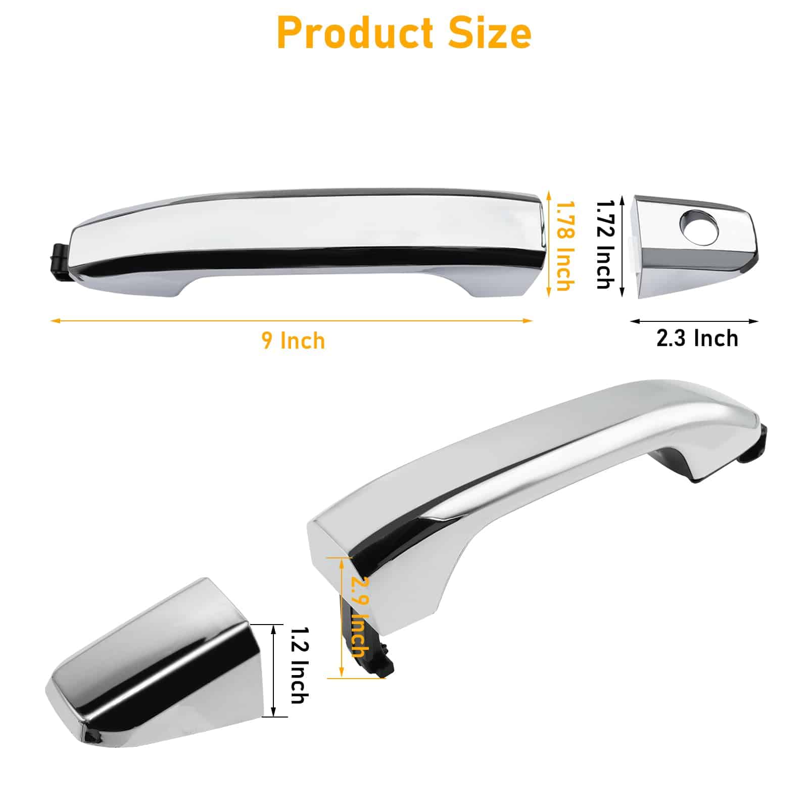 Manija de puerta exterior APESER compatible con Chevy - Imagen 8