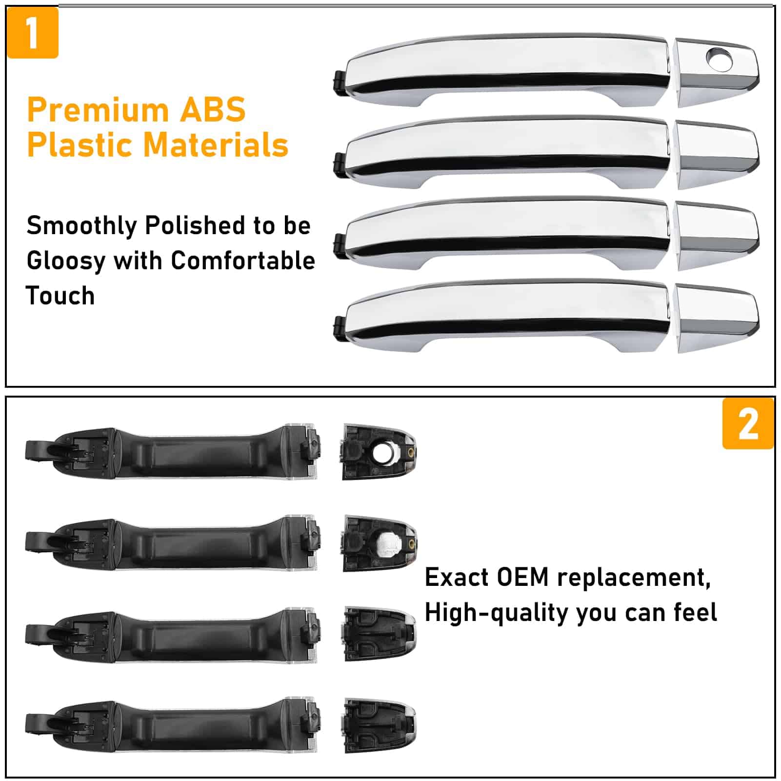 Manija de puerta exterior APESER compatible con Chevy - Imagen 6