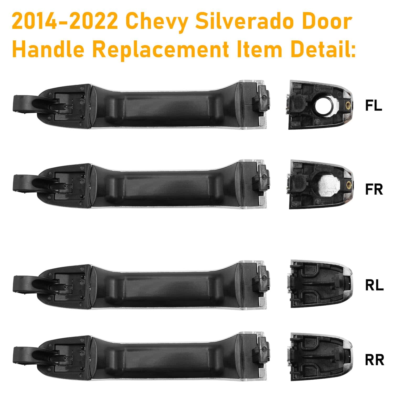 Manija de puerta exterior APESER compatible con Chevy - Imagen 5