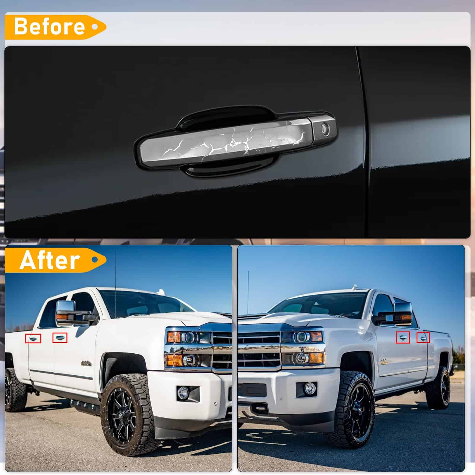 Manija de puerta exterior APESER compatible con Chevy - Imagen 7